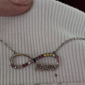 Multicolor Infinity Necklace